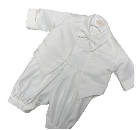 Boys christening suit ivory