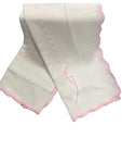 Pink ribbon shawl