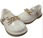 Tammy buckle shoe -white uk3-uk8