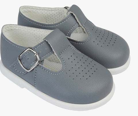 Boys hard sole shoes-grey