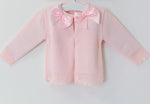 Pink bow cardigan