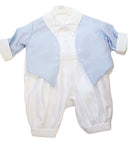 Blue Boys Christening Outfit