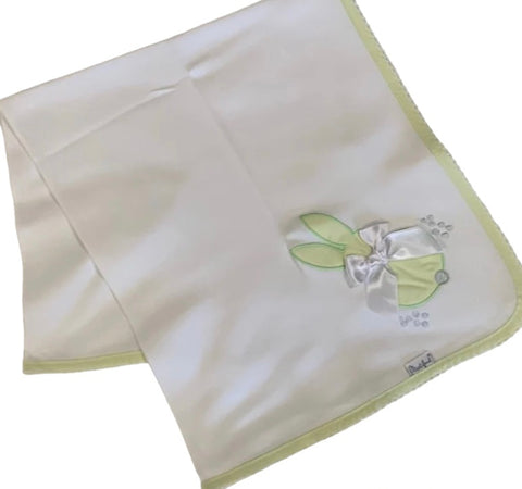 Soft touch bunny blanket -lime