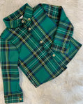 Boys tartan shirt -Green