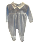 Sailor velvet babygrow