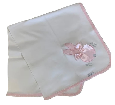 Soft touch bunny blanket -pink