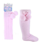 Pom Pom Socks-Pink